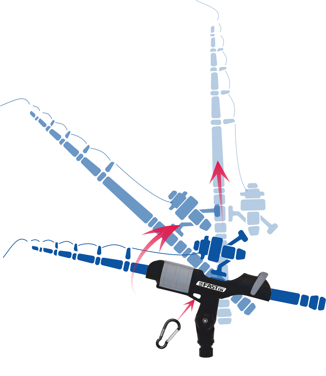 Porte-Canne pour Bateau - Acier Inoxydable Réglable pour