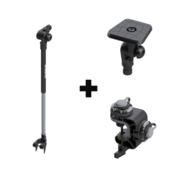 Ensemble pince échosondeur inclinable carré