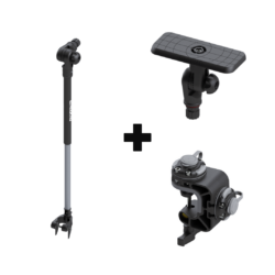 Ensemble pince échosondeur rectangle inclinable