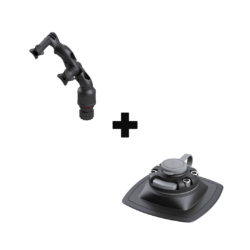 Ensemble support caméra sportive à coller