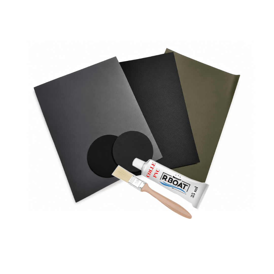 Kit de réparation PVC noir gris olive