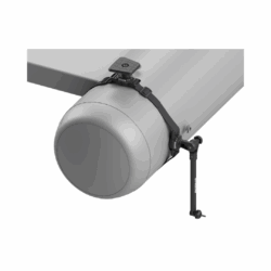 Ensemble sangle support échosondeur carré