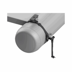 Ensemble sangle support échosondeur rectangle