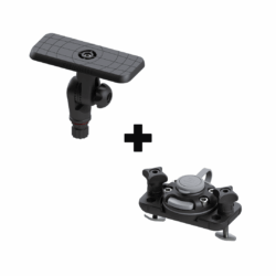 Ensemble sondeur rectangle inclinable pour rail