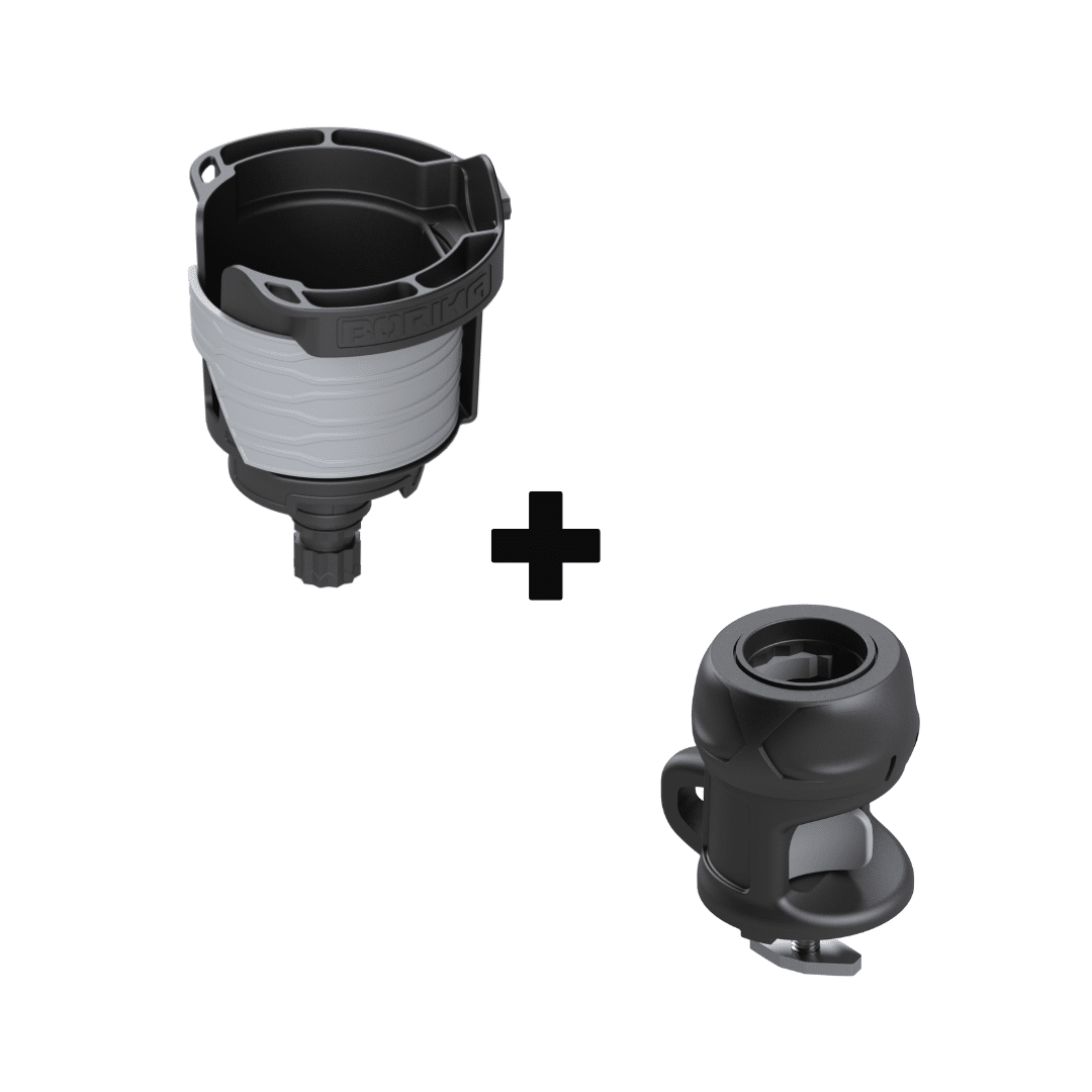 Ensemble support CUP pour rail