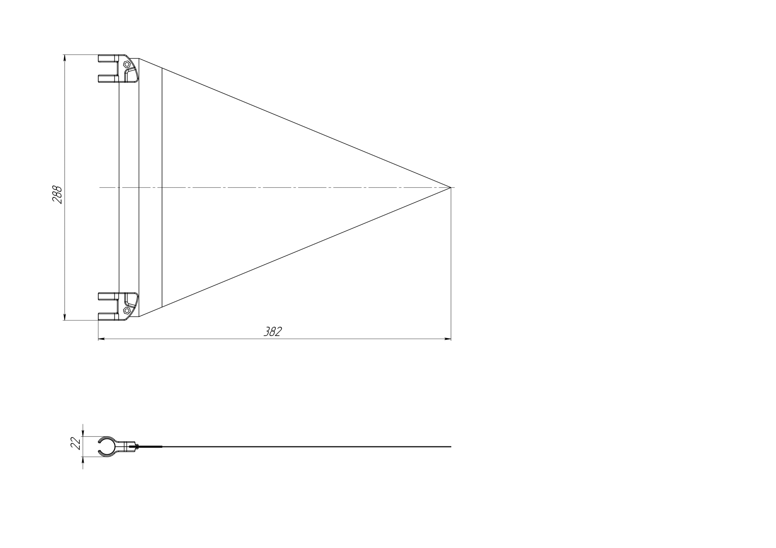 Fanion de navigation fasten Borika ND001 RBOAT Descriptif