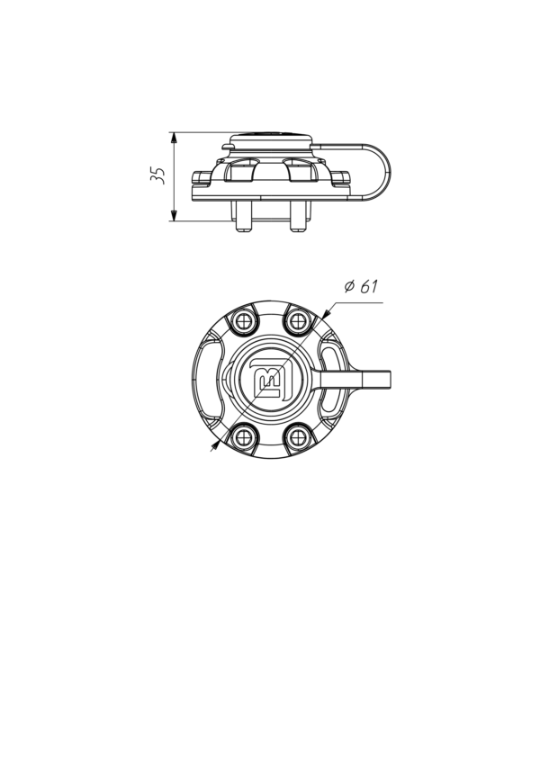 Système Fast-clip Fasten Cotation dessus Rboat