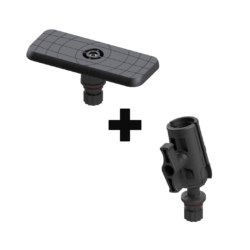 Ensemble support sondeur rectangle avec adaptateur à boule renforcé