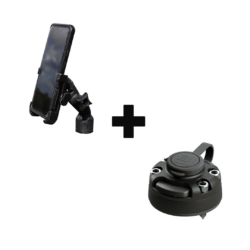 Ensemble support téléphone 360 à visser