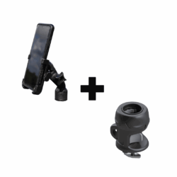 Ensemble support téléphone rail QT